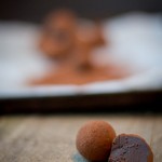 Tartufi al cioccolato, Cointreau e arancia candita