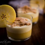 Bicchierini di mousse di mele e crema pasticcera gluten free