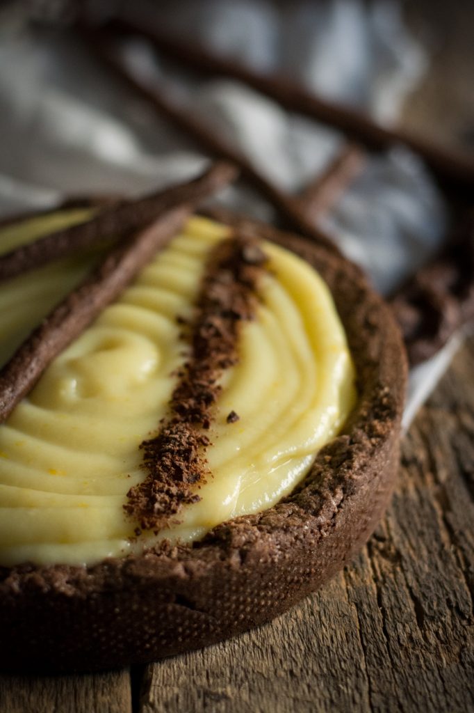 Crostata crema e cioccolato fondente